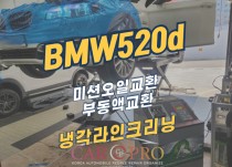 BMW 520d 미션오일, 부동액 교환 정비